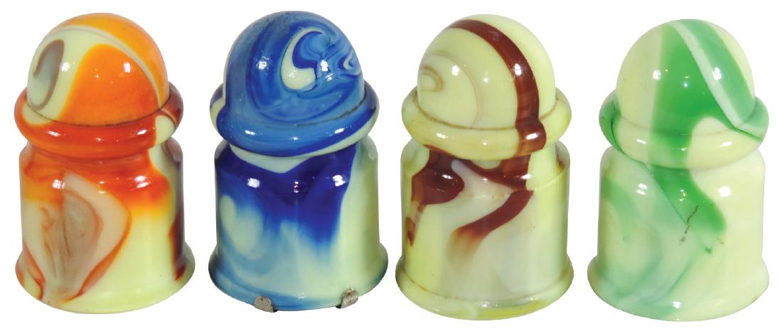 Automotive ashtrays (4), HouzeX slag glass, (1 of 1)