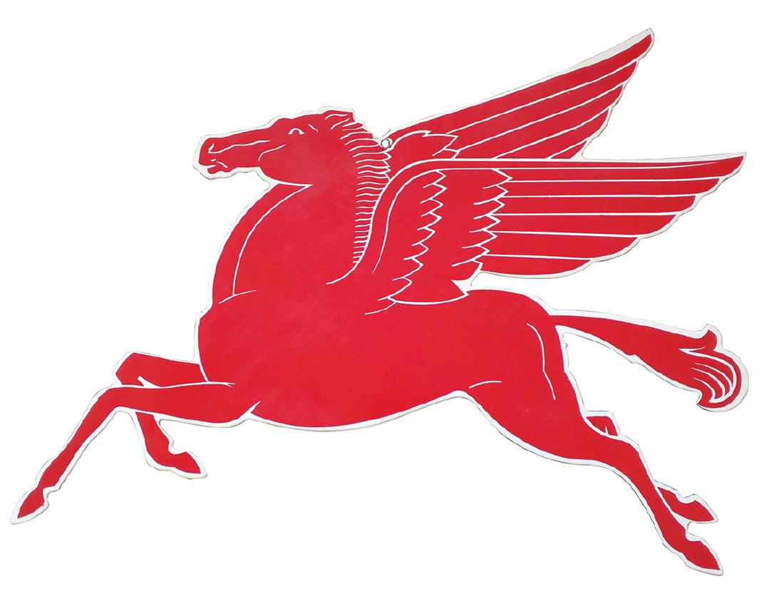 Petroliana signs (2), Pegasus, contemporary, enamel on (1 of 1)