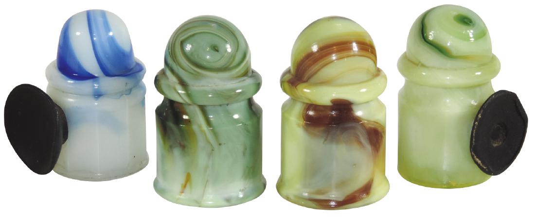 Automotive ashtrays (4), HouzeX slag glass, (1 of 1)