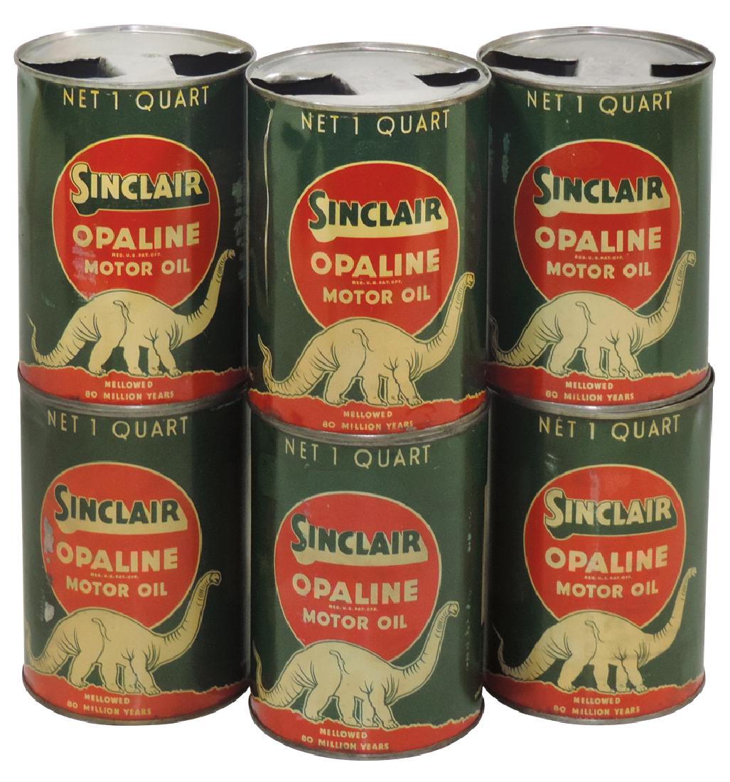 Petroliana cans (6), Sinclair Opaline Motor Oil quarts (1 of 1)