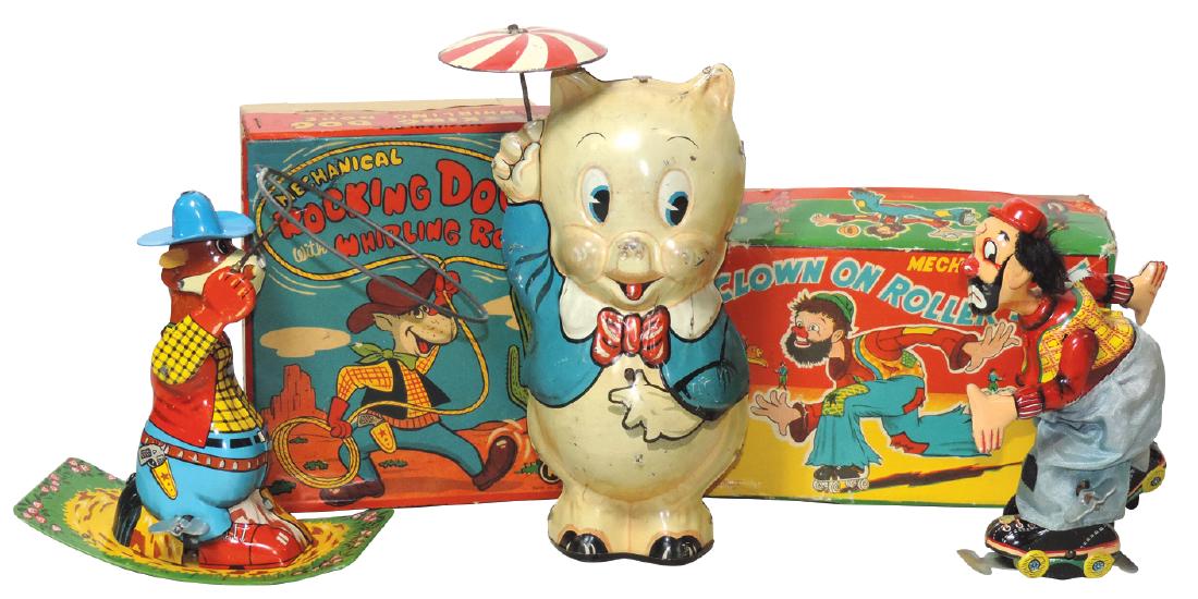 Toys (3), Rocking Dog with Whirling Rope (unmarked), (1 of 1)