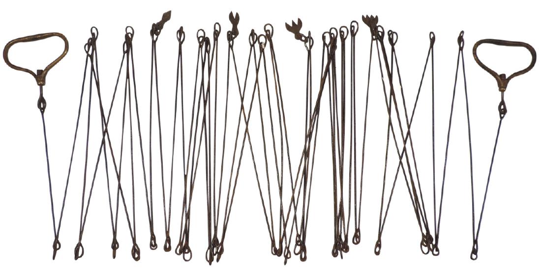 Surveyor chain, metal w/brass handles, approx. (50) 12" (1 of 1)