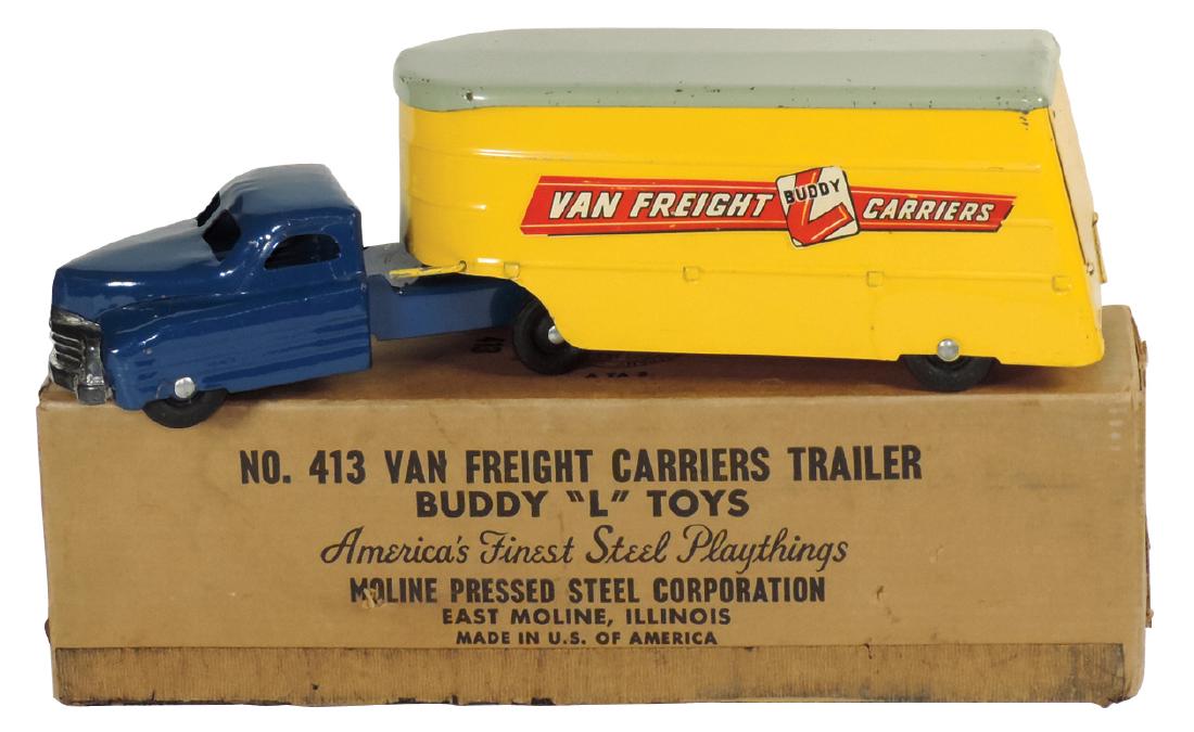 Toy truck & trailer, Buddy "L" No. 413, Van Freight (1 of 1)