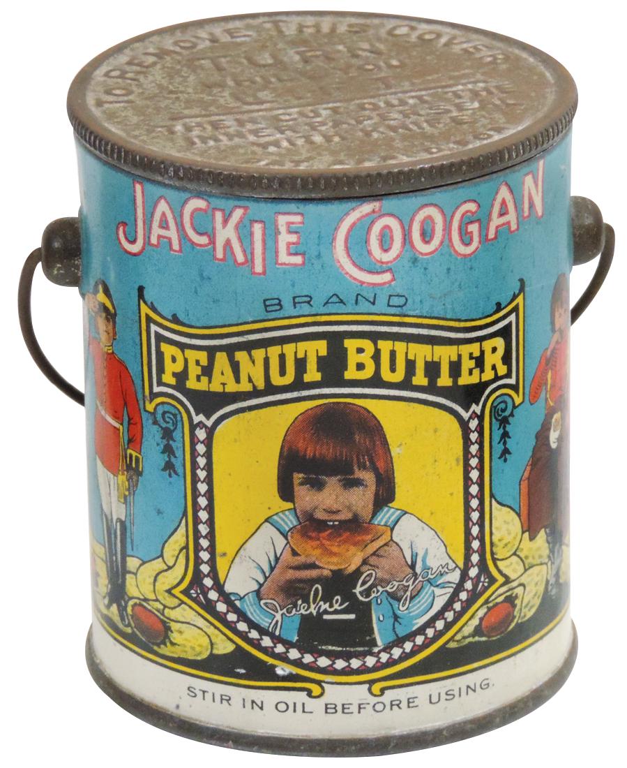 Peanut Butter pail, Jackie Coogan Brand, 12-oz. tin, (1 of 1)