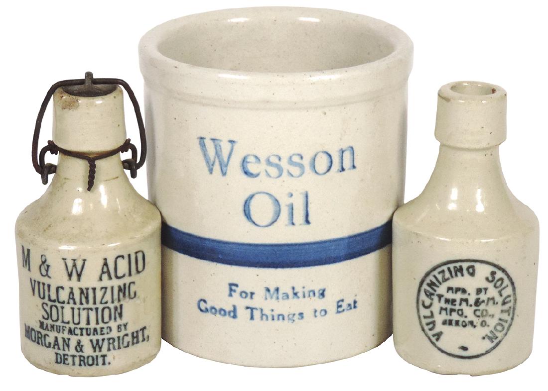 Stoneware w/advertising (3), Red Wing Vulcanizing (1 of 1)