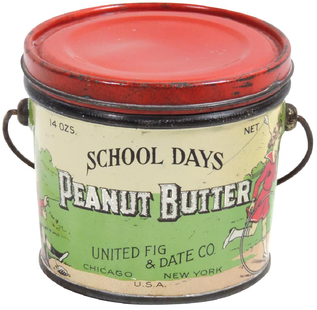 Peanut Butter pail, School Days Brand 14-oz. tin, VG+ (1 of 1)