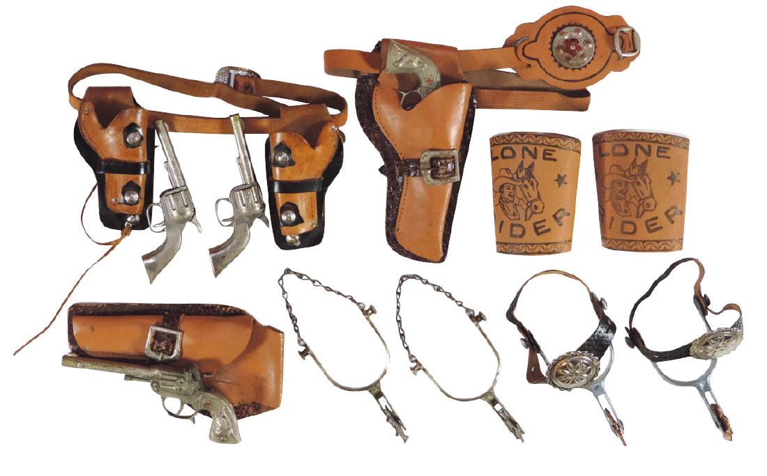 Cowboy accessories (6), Lone Rider cuffs, (2) sets of (1 of 1)