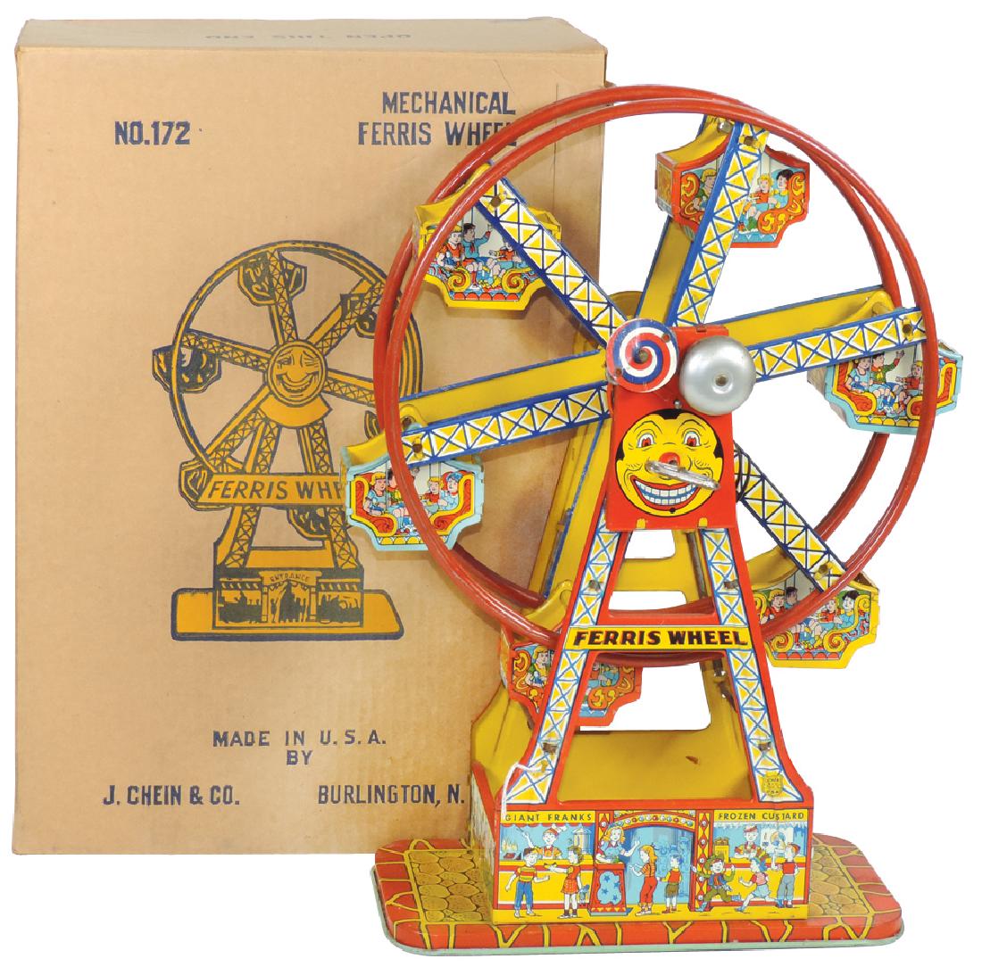 Toy J. Chein Mechanical Ferris Wheel No. 172 w/orig (1 of 1)