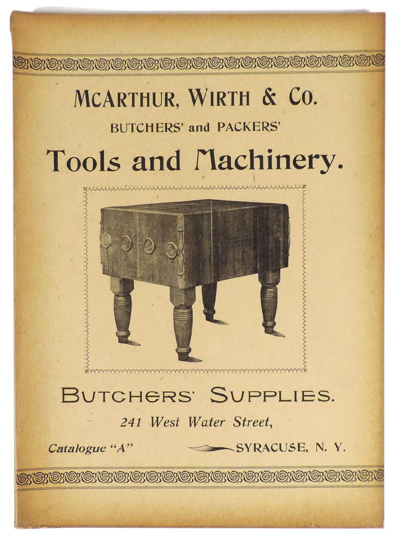 Butchers' catalog, McArthur, Wirth & Co. Butchers' (1 of 2)