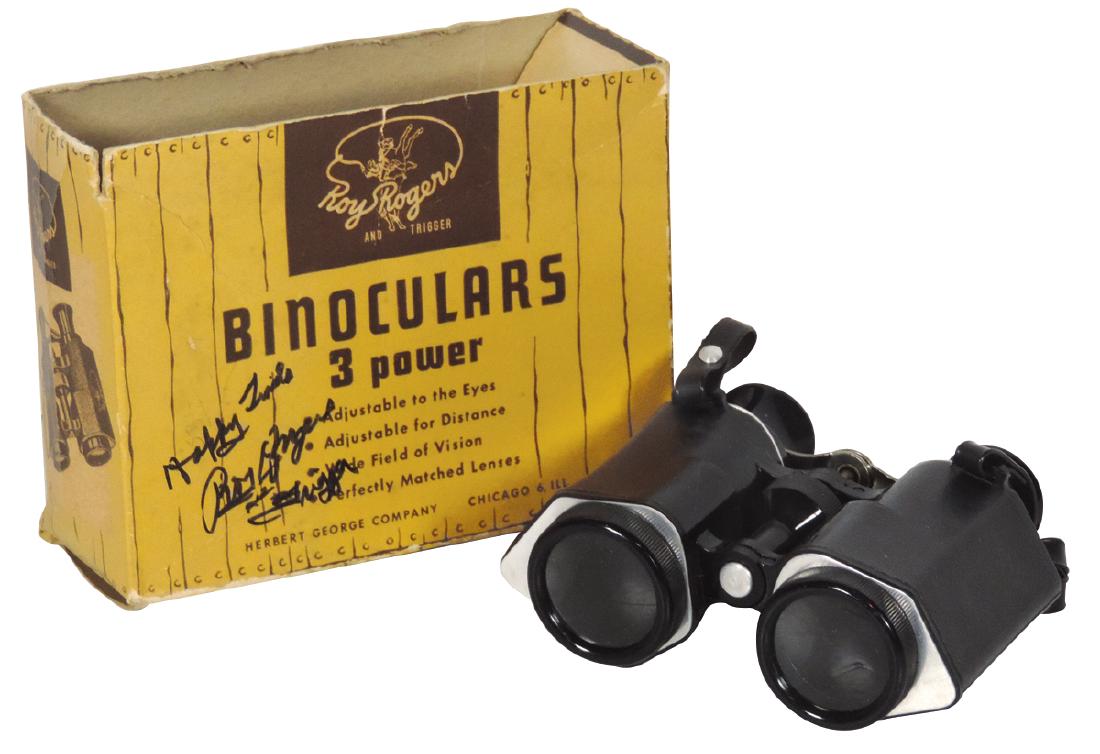 Roy Rogers binoculars in orig box w/Roy's autograph, (1 of 1)