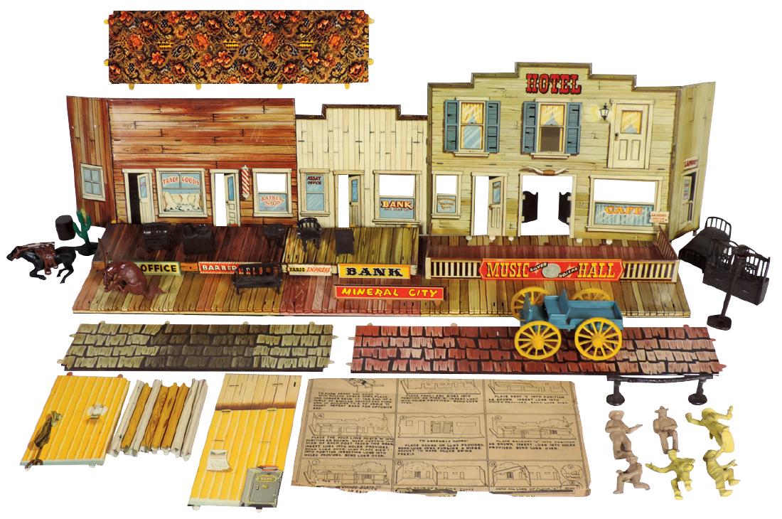 Roy Rogers Western Town Set autographed by Roy, litho (1 of 3)