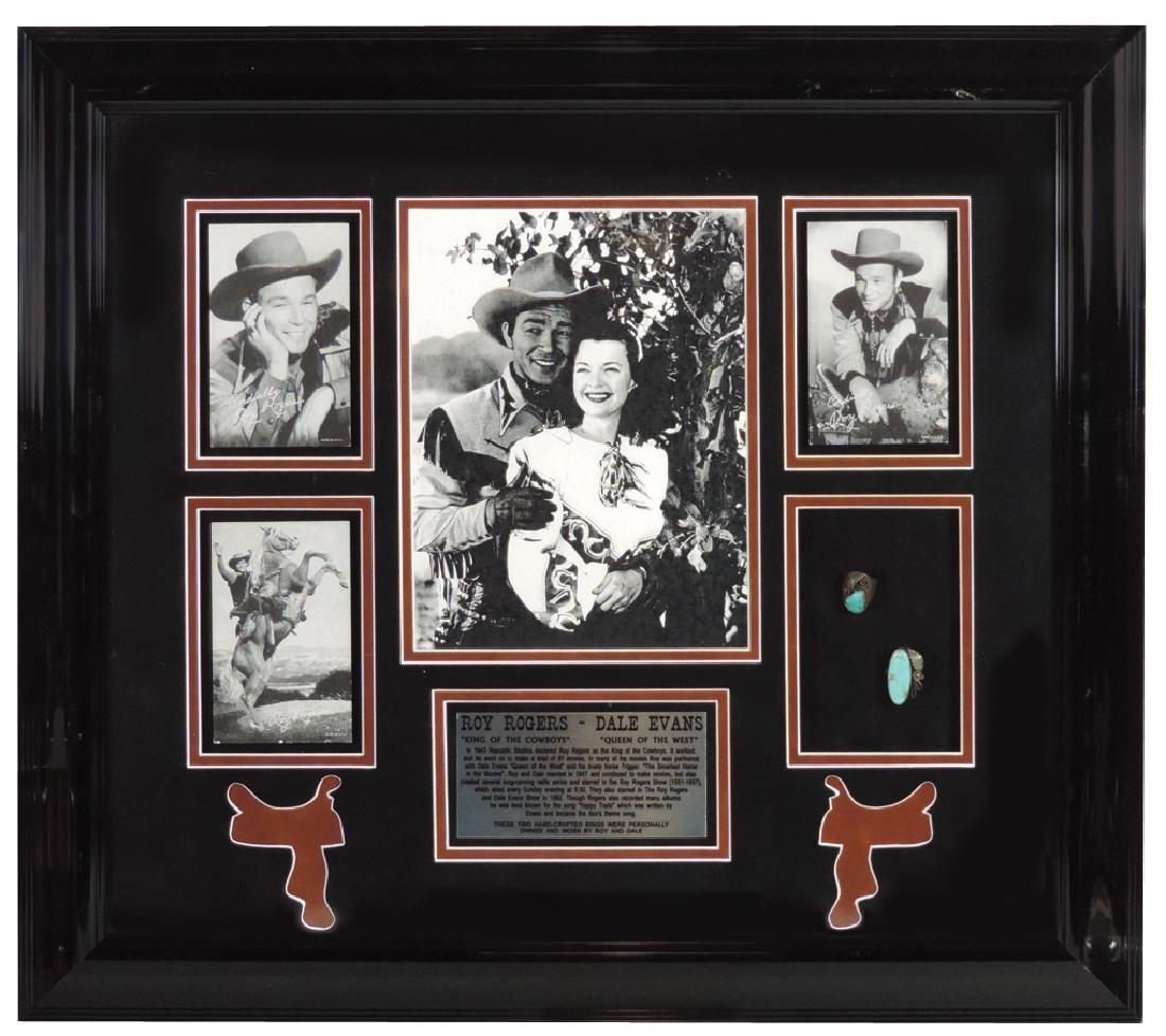 Roy Rogers & Dale Evans framed photos w/turquoise & (1 of 1)