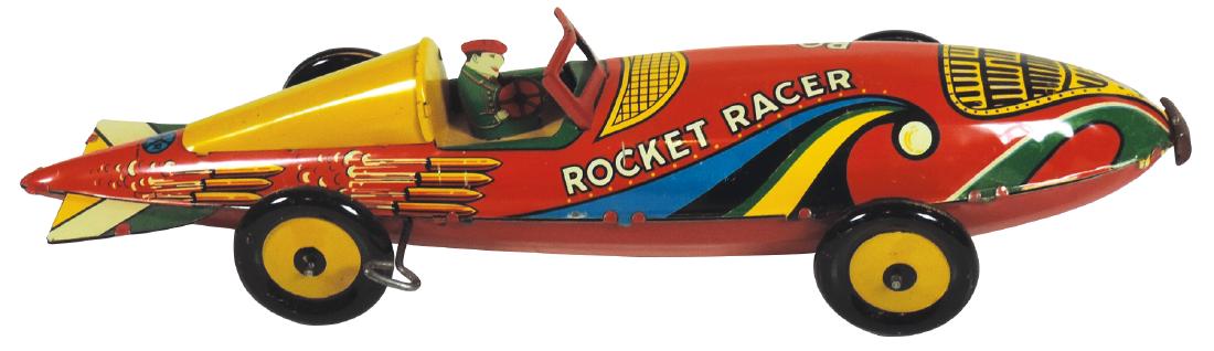 Vintage Tin Toy Rocket Racer Vintage Tin Toy Rocket Racer