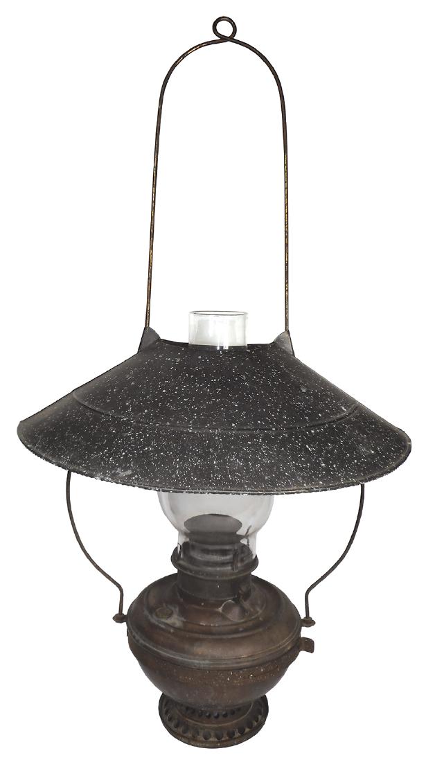 Country store hanging lamp, Bradley & Hubbard, brass (1 of 1)