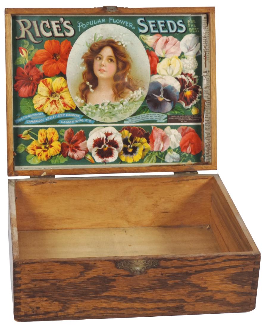 Country store flower seed box, Rice's Popular Flower (1 of 1)