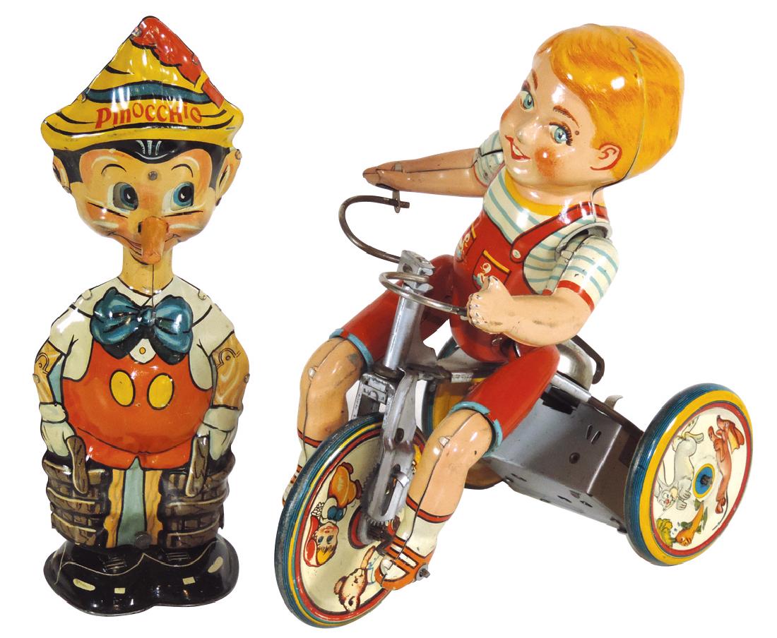Toys (2), Marx Pinocchio walker, tin windup, c.1939, (1 of 1)