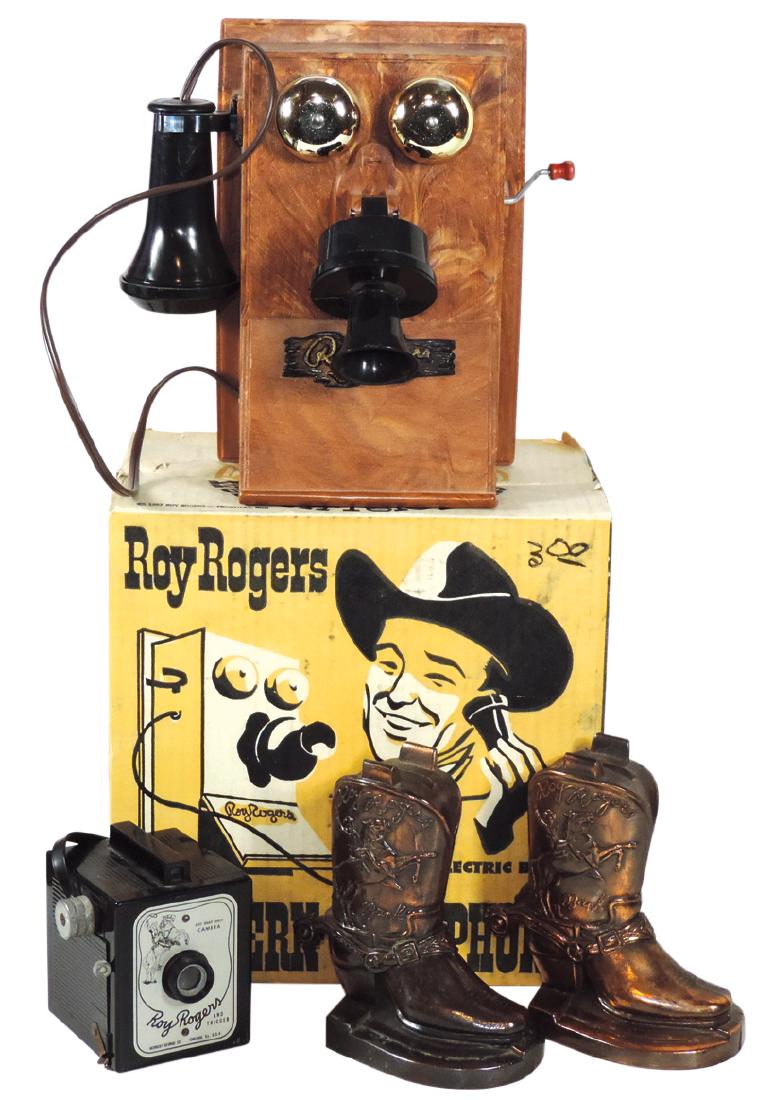 Roy Rogers Western Telephone, plastic in orig box, RR (1 of 1)
