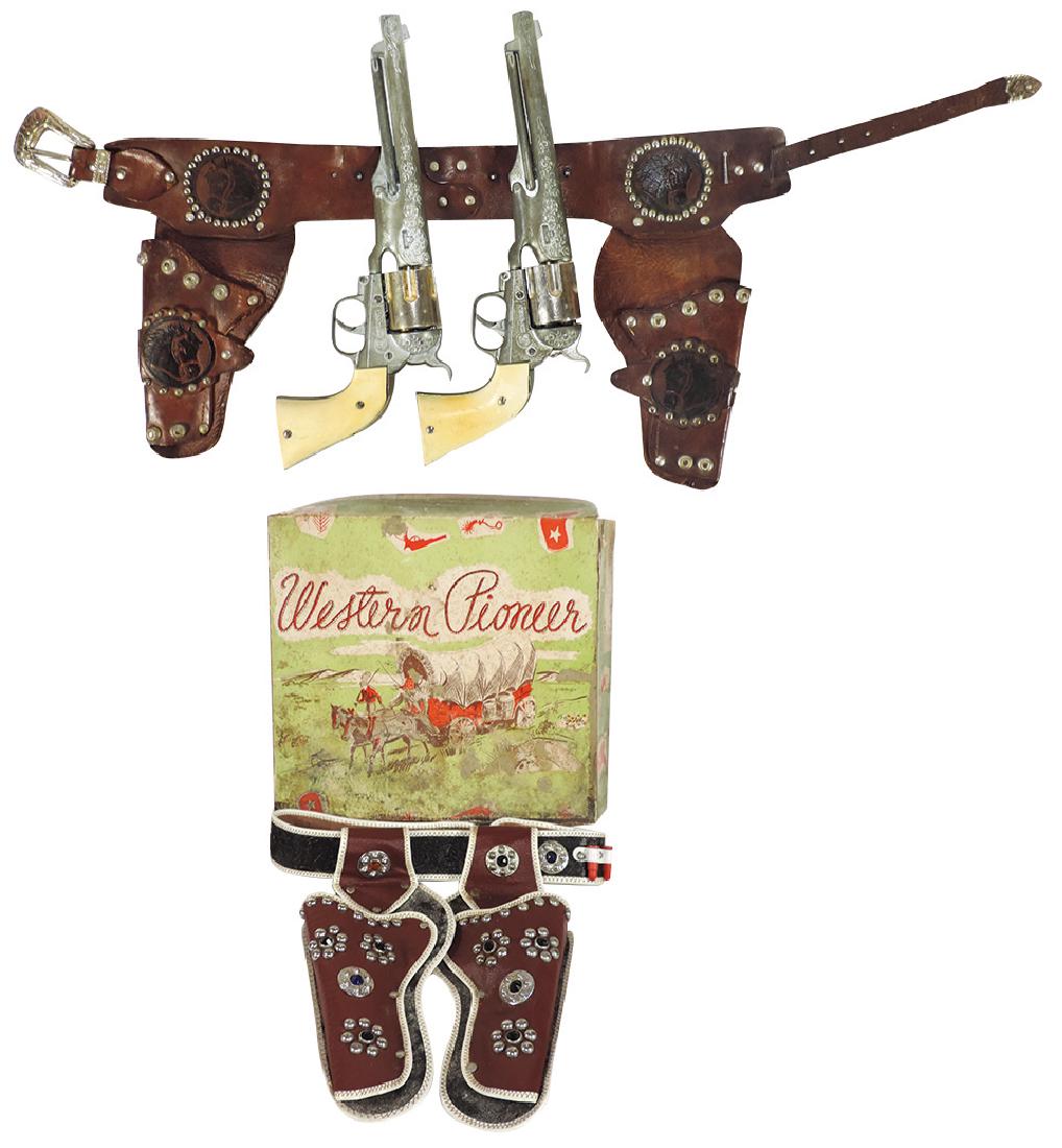 Toy guns & holsters, Western Pioneer double holster in (1 of 1)