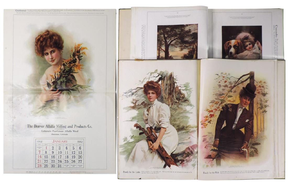 Salesman's sample Art Calendar books (2), from Thomas (1 of 2)
