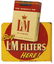 Tobacco sign, Chesterfield & L & M, 2-sided metal - 2