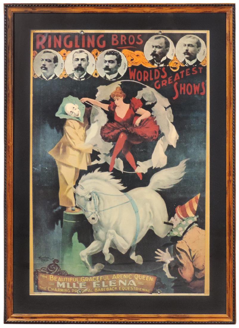 Circus poster, Ringling Bros World's Greatest Shows, (1 of 1)