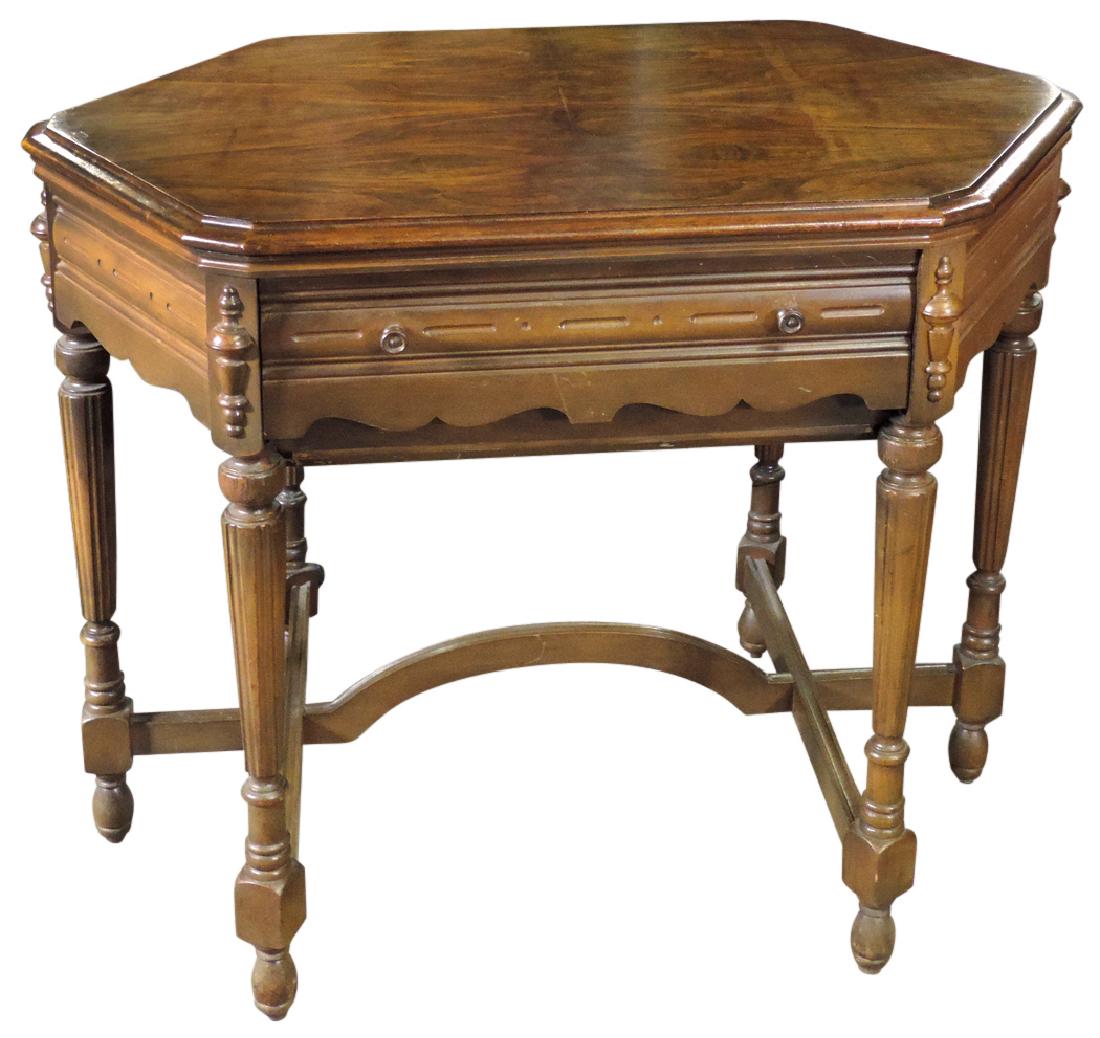 Radio table, Atwater Kent Golden Voice Table tube (1 of 2)