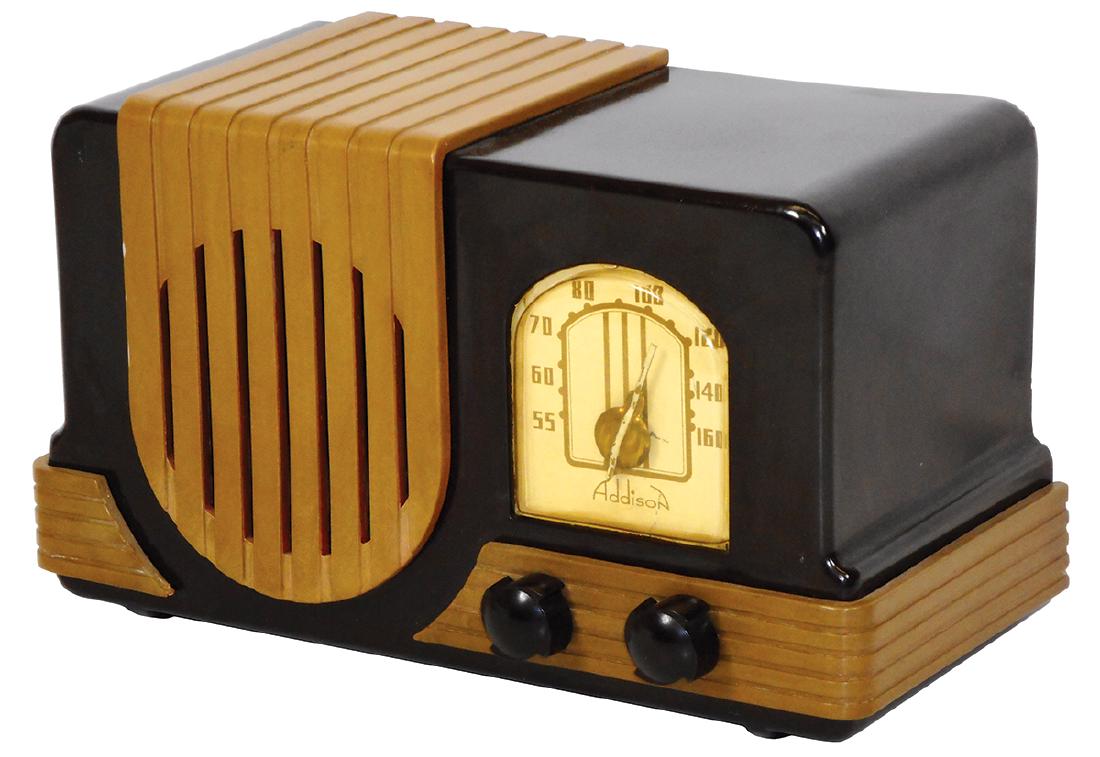 Radio, Addison, Bakelite & plastic, two-toned maroon & (1 of 1)