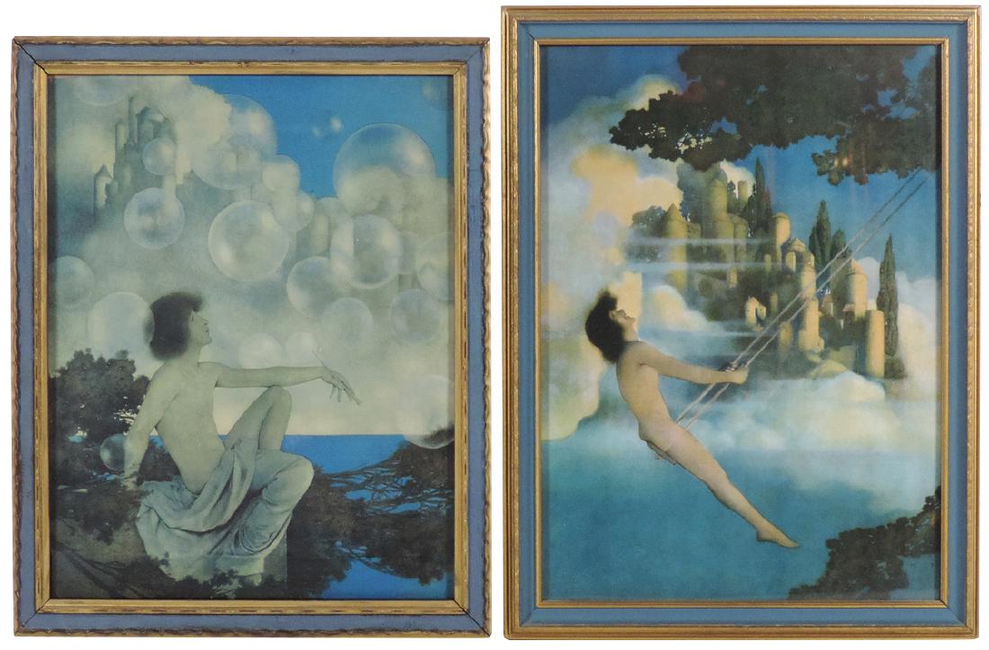 Maxfield Parrish prints (2), Air Castles, 1904, orig (1 of 1)