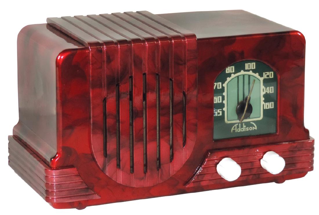 Radio, Addison, Model R5A1 waterfall, Bakelite, (1 of 1)