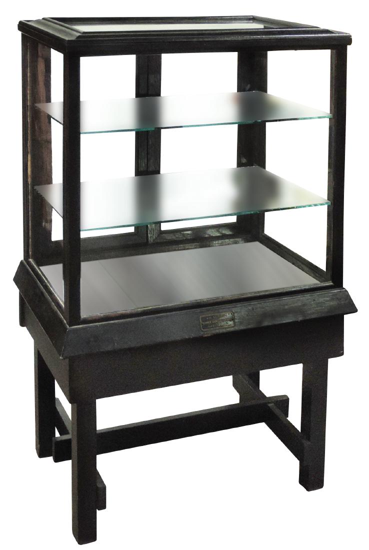 Furniture, display cabinet, ebonized oak case (1 of 1)