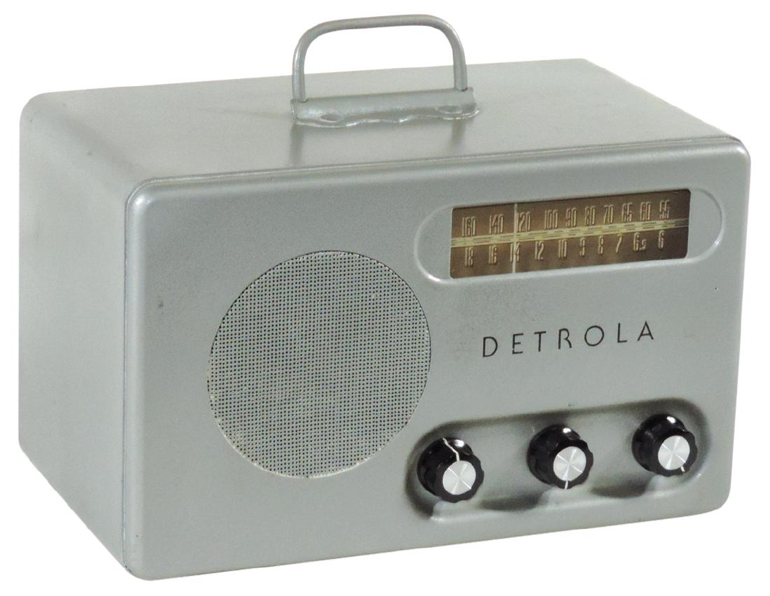 Radio, Detrola, Model 568-1, metal, c.1947, Exc wkg (1 of 1)