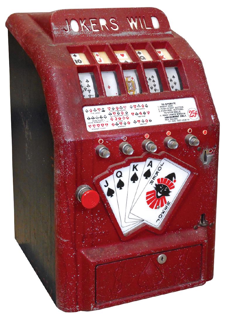 Coin-operated trade stimulator, Daval Joker's Wild, 25 (1 of 1)