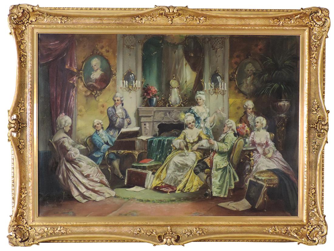 Painting, oil on canvas, signed by artist H. Pinggera, (1 of 1)