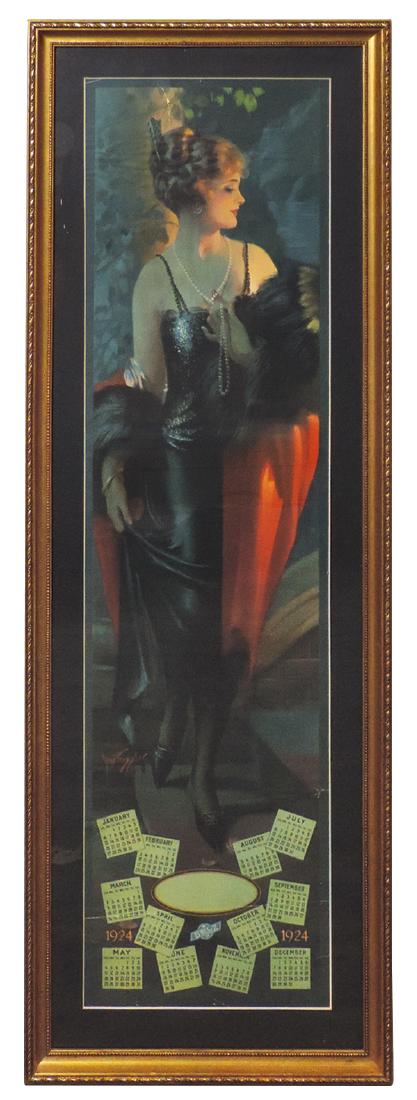 Advertising Yard Long print, Selz Shoes 1924 calendar (1 of 1)