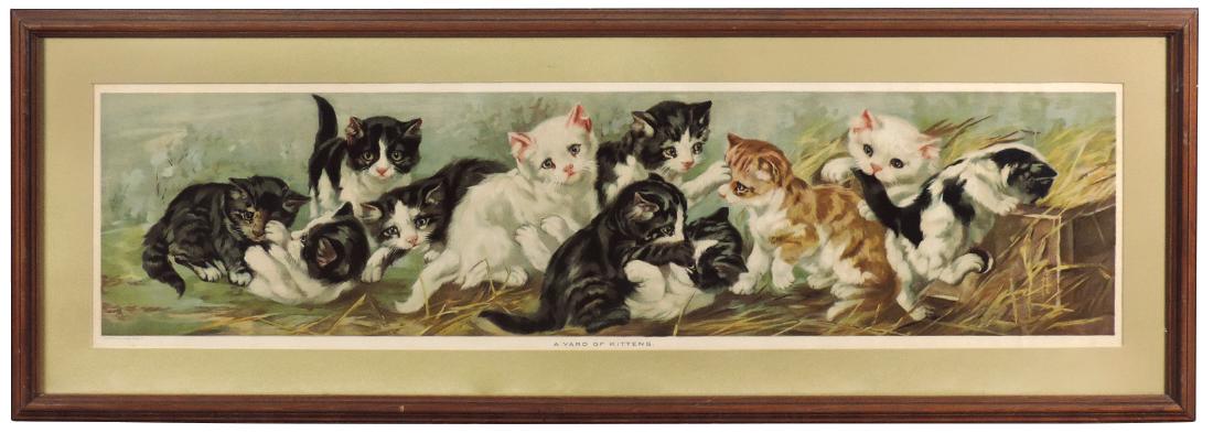 Yard Long print, "A Yard of Kittens", copyright 1898, (1 of 1)