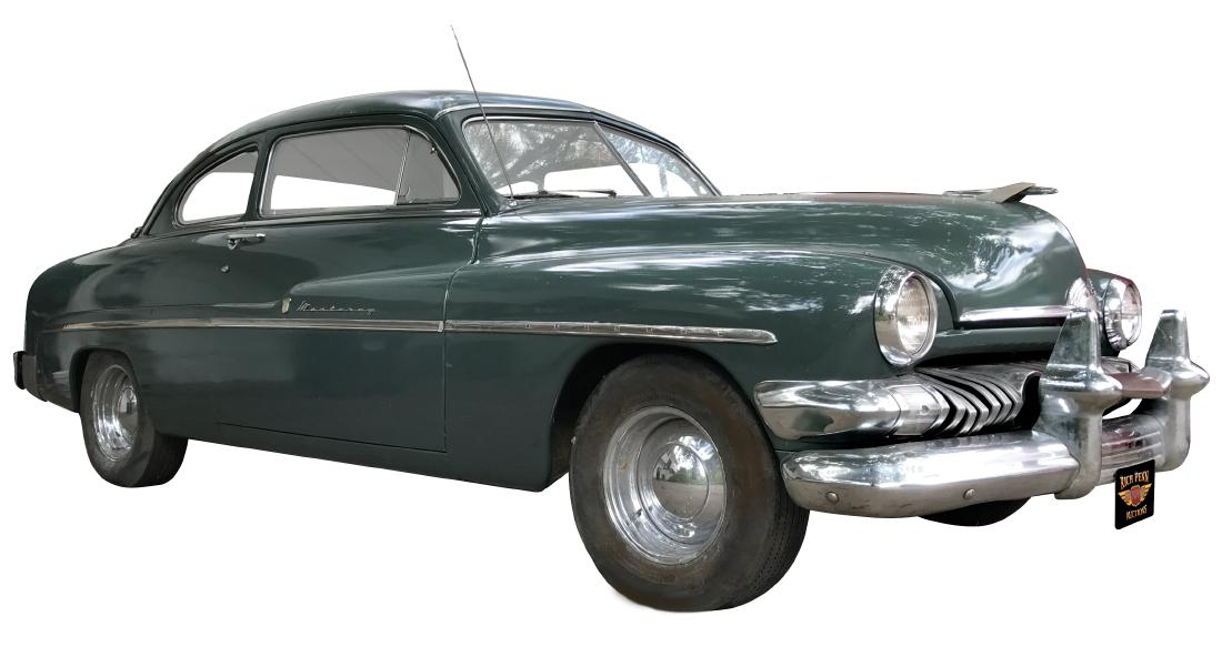 Automobile, 1951 Mercury Monterey Club Coupe, green, on (1 of 9)