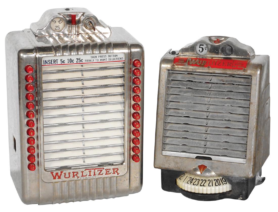 Coinoperated jukebox wall boxes (2), Wurlitzer 3031