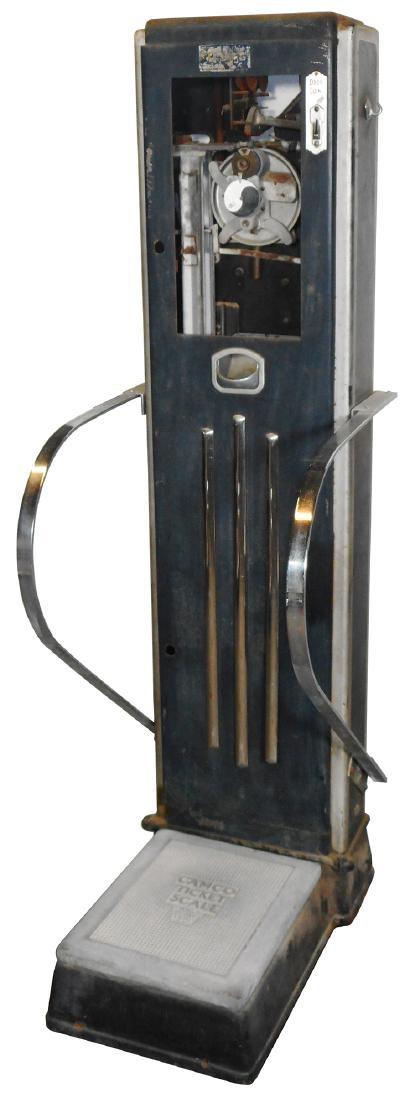 Coin-operated scale, Camco Ticket Scale Co.-NY, Art (1 of 2)