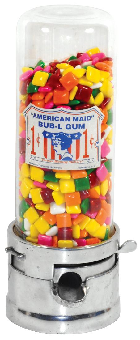 Coin-operated gum machine, American Maid Bub-L Gum, 1 (1 of 1)