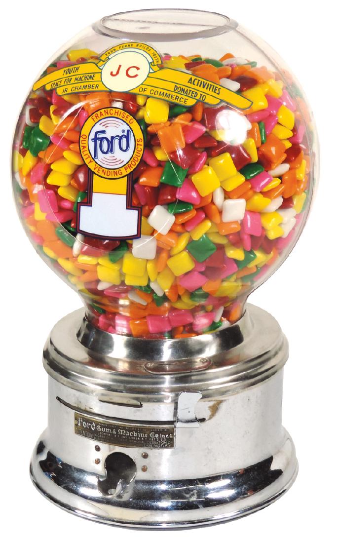 Coin-operated gumball vendor, Ford Gum & Machine Co., (1 of 1)