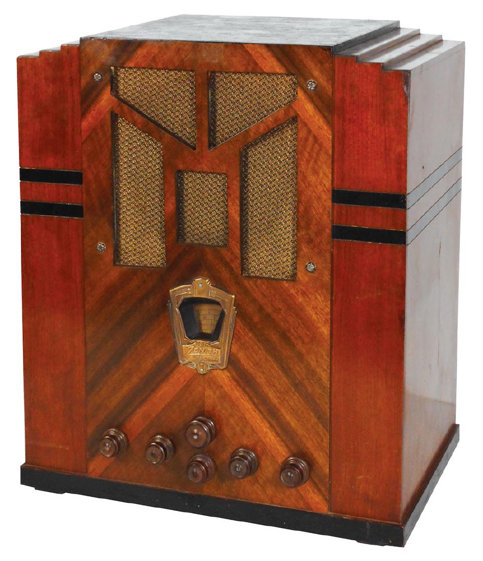 Radio, Zenith Model 288 Art Deco Tombstone, broadcast (1 of 1)