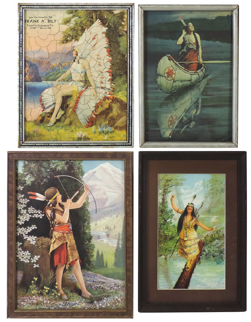 Native American framed print & puzzle (4), "Wild (1 of 1)