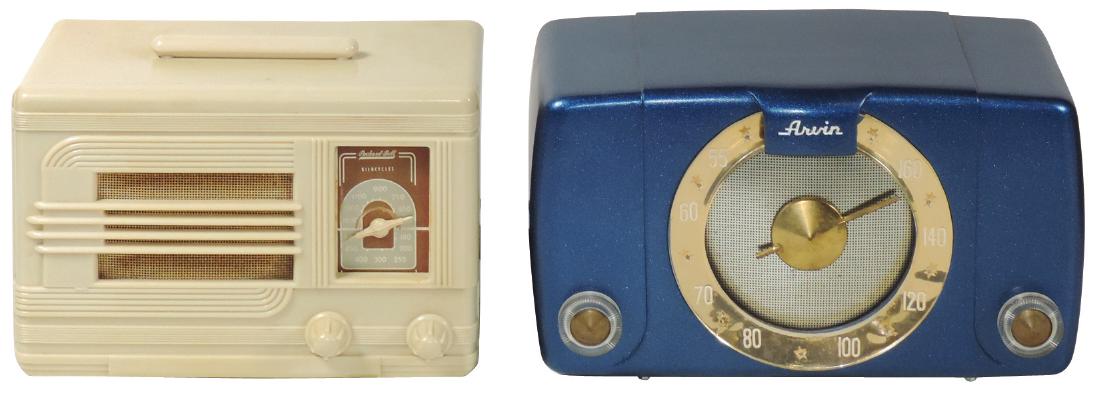 Radios (2), Packard-Bell, Model Kompak, plastic, ivory, (1 of 1)