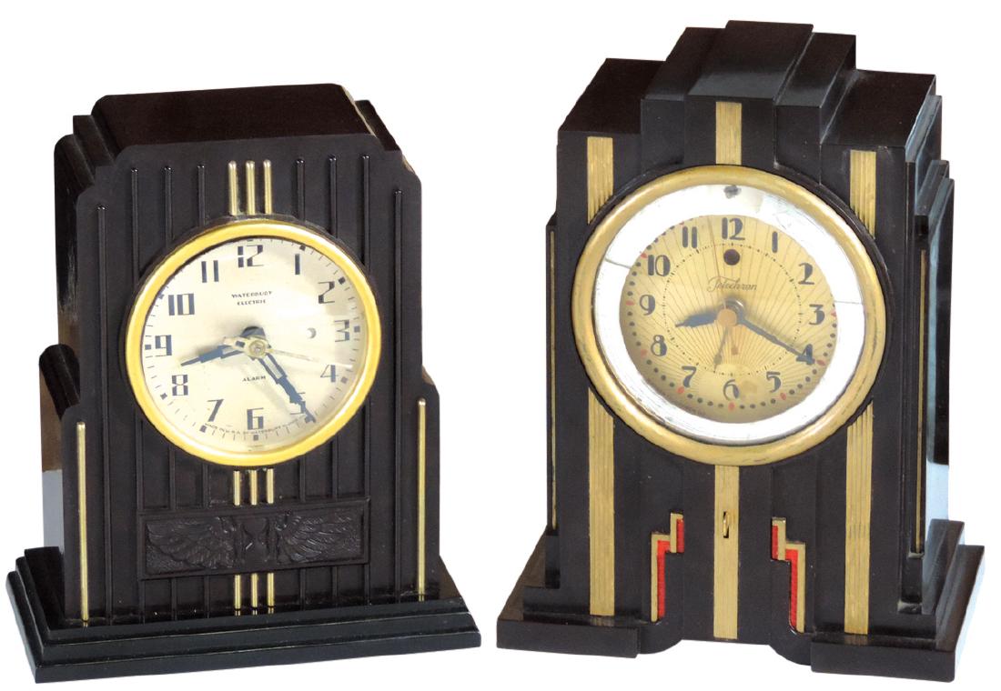 Clocks (2), Telechron & Waterborg, Art Deco, Bakelite (1 of 1)