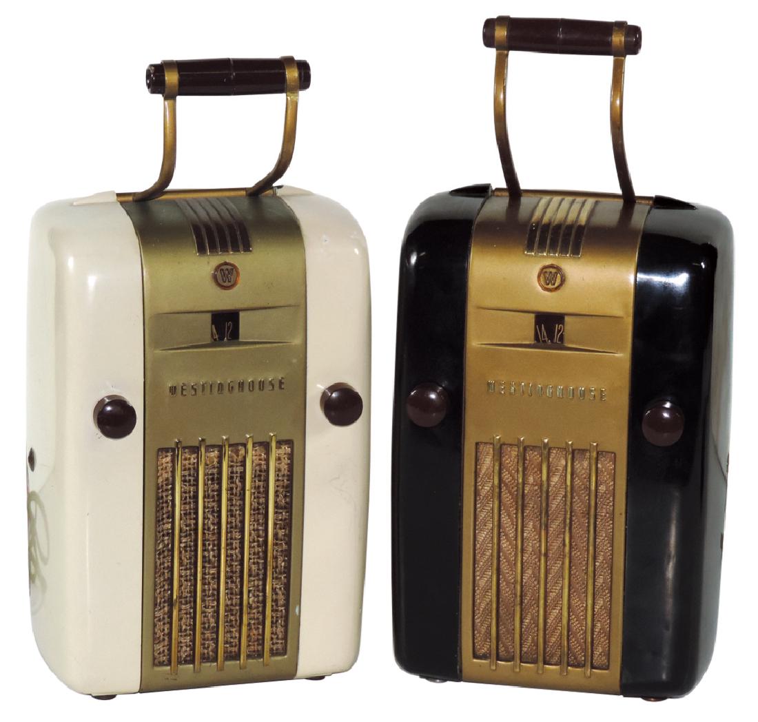 Radios (2), Westinghouse, Bakelite & metal, painted (1 of 1)