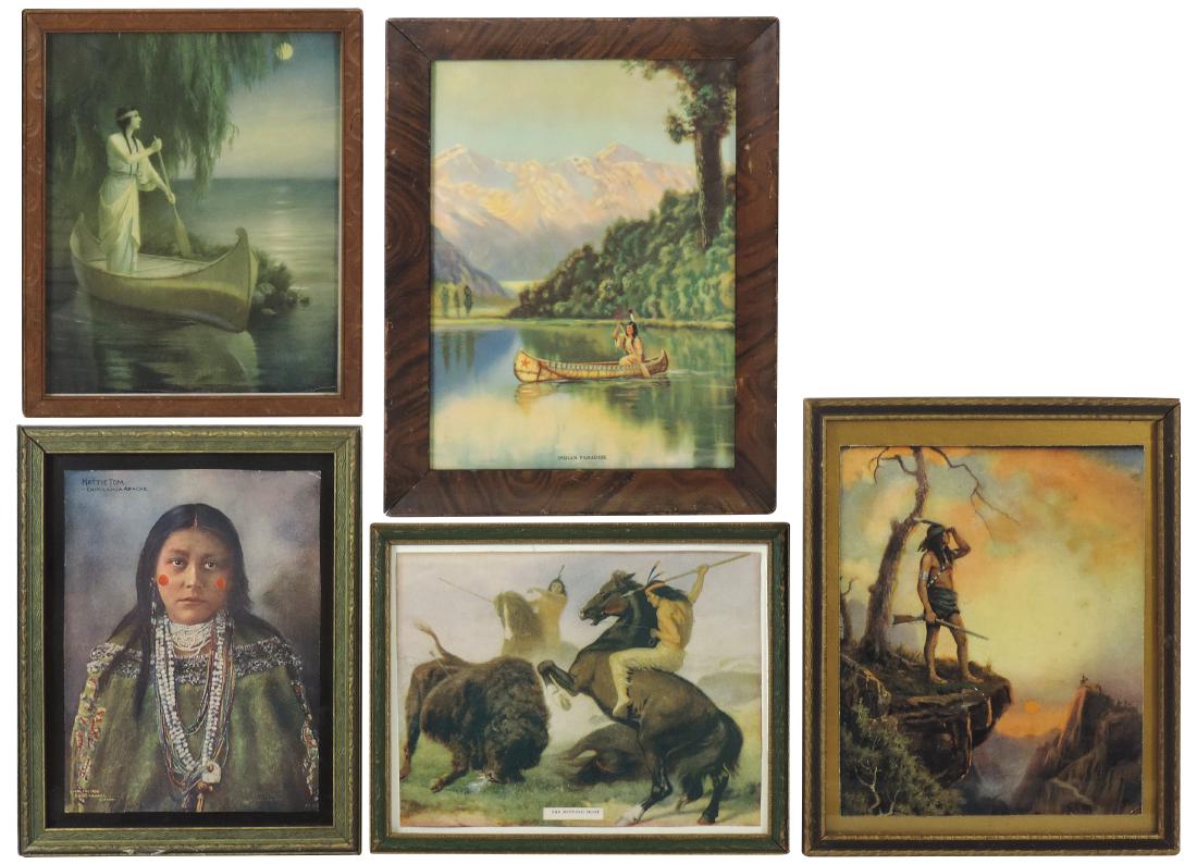 Native American framed prints (5), "Indian Paradise" by (1 of 1)