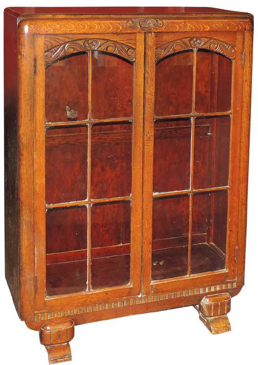 Furniture Curio Cabinet Or Bookcase Marked