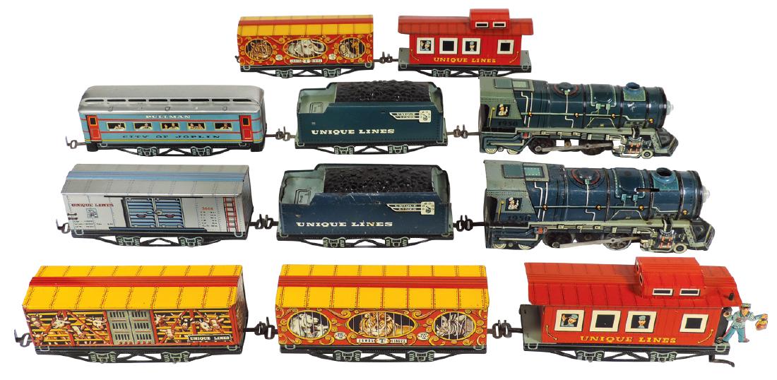 Toy trains (2), Unique Lines Circus Train #1950 engine, (1 of 1)