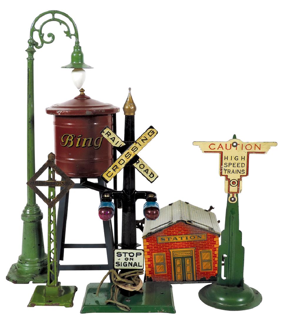 Toy train accessories (6), Katz Toys Little Dynamo