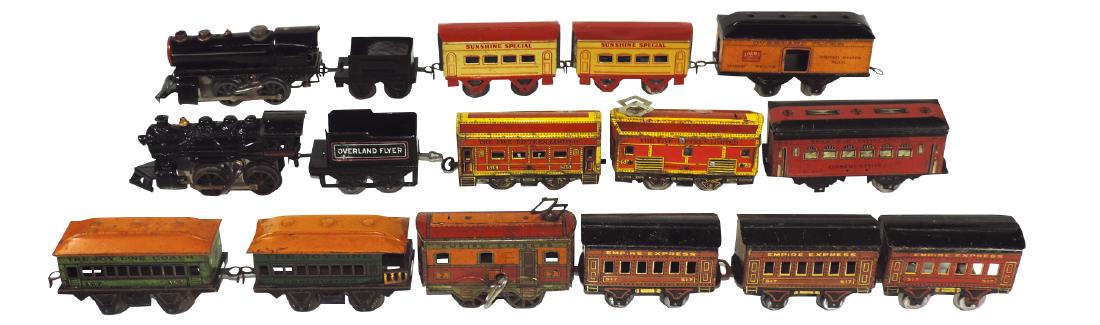 Toy trains (16 pcs), Empire Express engine #7, 3 #517 (1 of 1)
